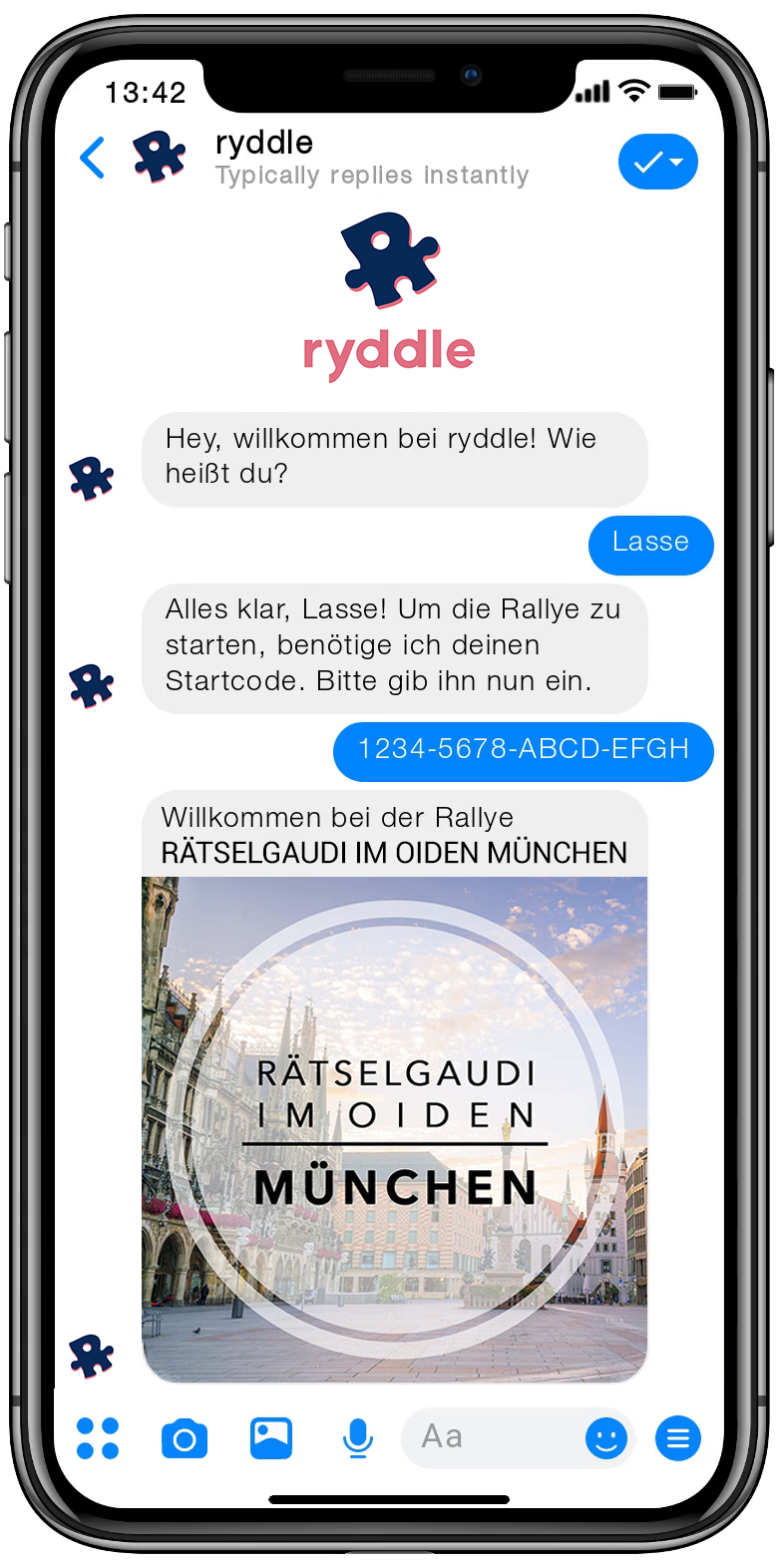 ryddle Preview MUC de Stadtrallye München - Vorschau der Smartphone Schnitzeljagd